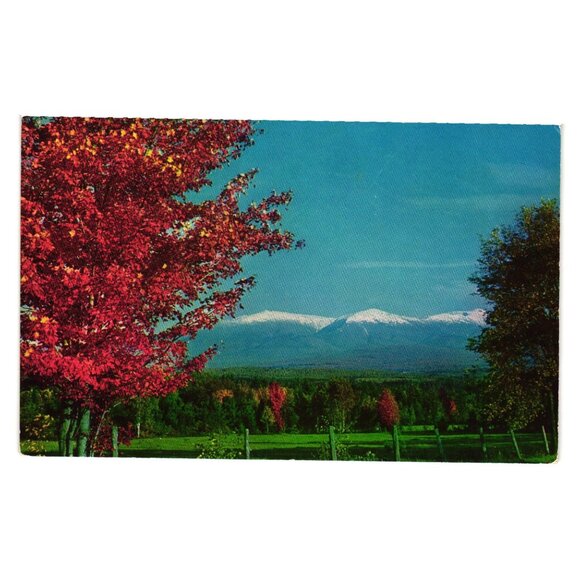Presidential Range White Mountains Autumn Postcard Mike Roberts Bromley Vintage - Picture 1 of 2